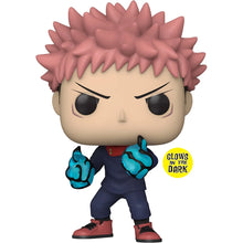 Load image into Gallery viewer, Jujutsu Kaisen Yuji Itadori Divergent Fist Glow-in-the Dark Funko Pop! Vinyl Figure #1376 - AAA Anime Exclusive Maple and Mangoes