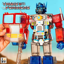 Load image into Gallery viewer, Super7 - Transformers - Super Cyborg - Optimus Prime Clear Red / Blue Maple and Mangoes