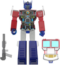 Load image into Gallery viewer, Super7 - Transformers - Super Cyborg - Optimus Prime Clear Red / Blue Maple and Mangoes
