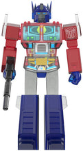 Load image into Gallery viewer, Super7 - Transformers - Super Cyborg - Optimus Prime Clear Red / Blue Maple and Mangoes