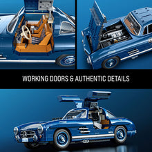 Load image into Gallery viewer, Mattel Brick Shop - Hot Wheels Premium Series Mercedes-Benz 300Sl, Includes 1 Collectible Diecast Car, 1600 Piece Collectible Building Toy Set Maple and Mangoes