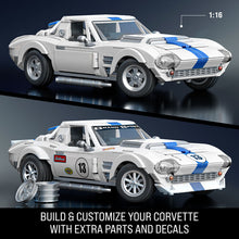 Load image into Gallery viewer, Mattel Brick Shop - Hot Wheels Elite Series Building Set: Corvette, Includes 1 Collectible Diecast Car, 918 Piece Collectible Building Toy Set Maple and Mangoes