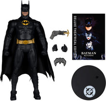 Load image into Gallery viewer, Mcfarlane Toys - DC Theatrical Deluxe 7 in. Wave 2 - Batman (Batman Returns) Maple and Mangoes