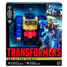 Load image into Gallery viewer, Transformers Generations Age of the Primes Leader G2 Universe Grimlock and Autobot Wheelie