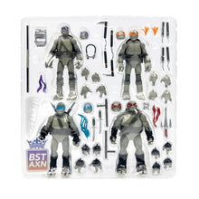 Load image into Gallery viewer, Teenage Mutant Ninja Turtles BST AXN Turtles IDW Comic Black and White 5-Inch Action Figure 4-Pack - SDCC 2023 Exclusive Maple and Mangoes