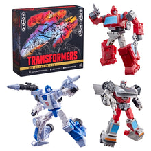 Load image into Gallery viewer, Transformers Age of the Primes Autobot Mirage, Ironhide, and Bluestreak Maple and Mangoes
