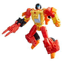 Load image into Gallery viewer, Transformers Age of the Primes Deluxe Class Targetmaster Sureshot Maple and Mangoes