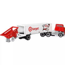 Load image into Gallery viewer, Hot Wheels 1:64 Scale Bullseye's Big Rig Toy Truck & Shopping Cart Set - 3 PieceMaple and Mangoes