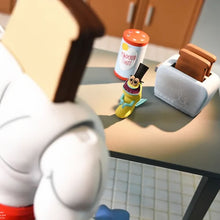 Load image into Gallery viewer, The Ren & Stimpy Show 7" Scale Figures - Ultimate Powdered Toast Man Maple and Mangoes