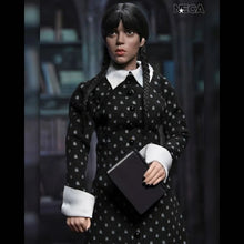 Load image into Gallery viewer, Retro Clothed Action Figures - Wednesday (TV Series 2022) - 8" Wednesday (Classic Dress) Maple and Mangoes
