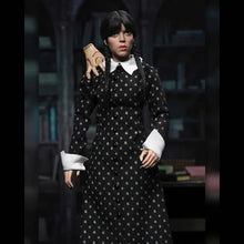 Load image into Gallery viewer, Retro Clothed Action Figures - Wednesday (TV Series 2022) - 8" Wednesday (Classic Dress) Maple and Mangoes