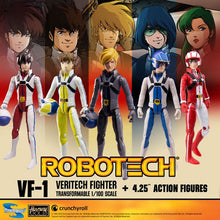 Load image into Gallery viewer, Robotech Figures - 1/100 Scale Veritech Fighter Transformable w/ 4.25" Pilot Assortment Maple and Mangoes