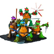 Load image into Gallery viewer, TMNT 4oth Anniversary ComicSkeych Set of 4 Maple and Mangoes