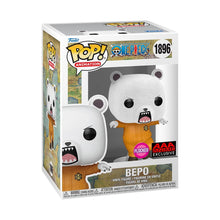 Load image into Gallery viewer, One Piece Bepo Bear Flocked Funko Pop! Vinyl Figure #1896 - AAA Anime Exclusive Maple and Mangoes
