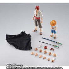 Load image into Gallery viewer, Bandai S.H.Figuarts Tamashii Web Shop Exclusive Action Figure - Shanks & Monkey D. Luffy (childhood) "One Piece" Maple and Mangoes