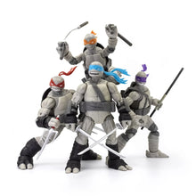 Load image into Gallery viewer, Teenage Mutant Ninja Turtles BST AXN Turtles IDW Comic Black and White 5-Inch Action Figure 4-Pack - SDCC 2023 Exclusive Maple and Mangoes