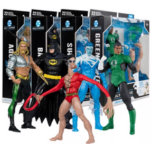 Load image into Gallery viewer, DC Multiverse JLA Complete Set with Plastic Man BAF Maple and Mangoes