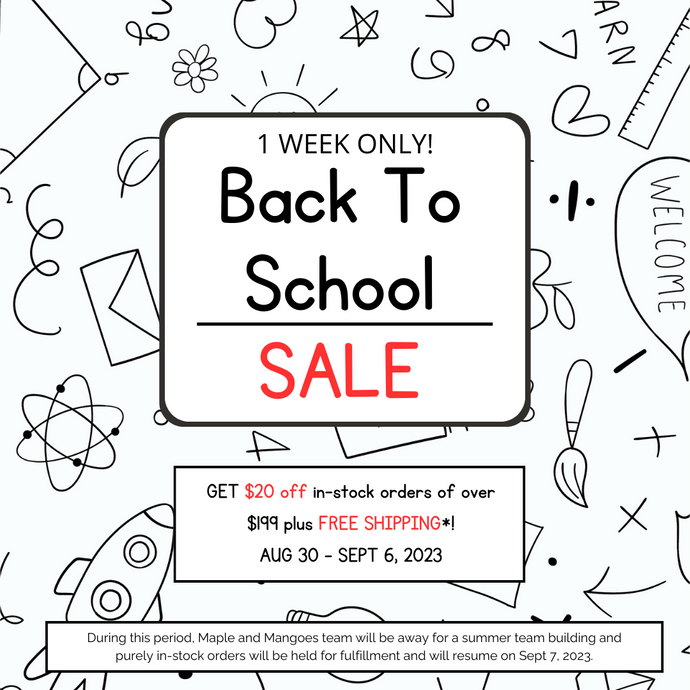 Back to School SALE 2023