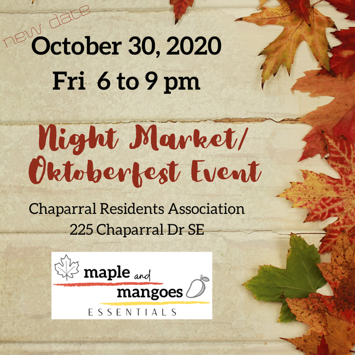 Night Market/Oktoberfest at Lake Chaparral in Calgary, AB!