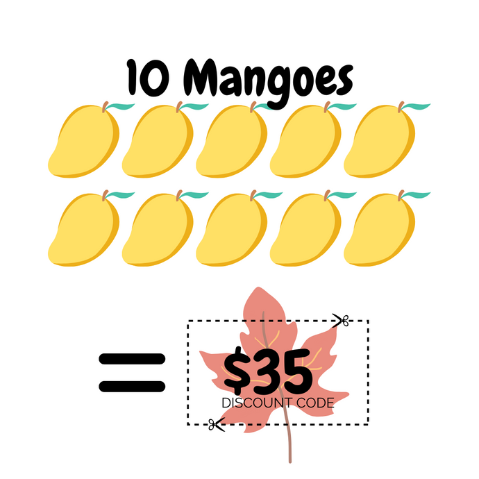 REWARDS ARE RETIRED: Imagine getting rewarded every time you visit and purchase from Maple and Mangoes!