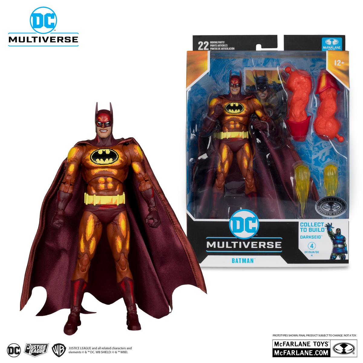 DC Multiverse Justice League Task Force BAF Darkseid - Batman Platinum ...