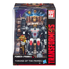 Load image into Gallery viewer, Transformers Generations Power of the Primes Throne of the Primes Optimal Optimus Maple and Mangoes

