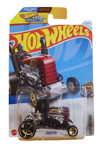 Hot Wheels 2024 Dragtor HW Metro Netflix Let's Race Toy Tractor  Maple and Mangoes