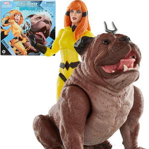 Inhumans Marvel Legends Series Crystal and Lockjaw Deluxe 6-Inch Action Figures Maple and Mangoes