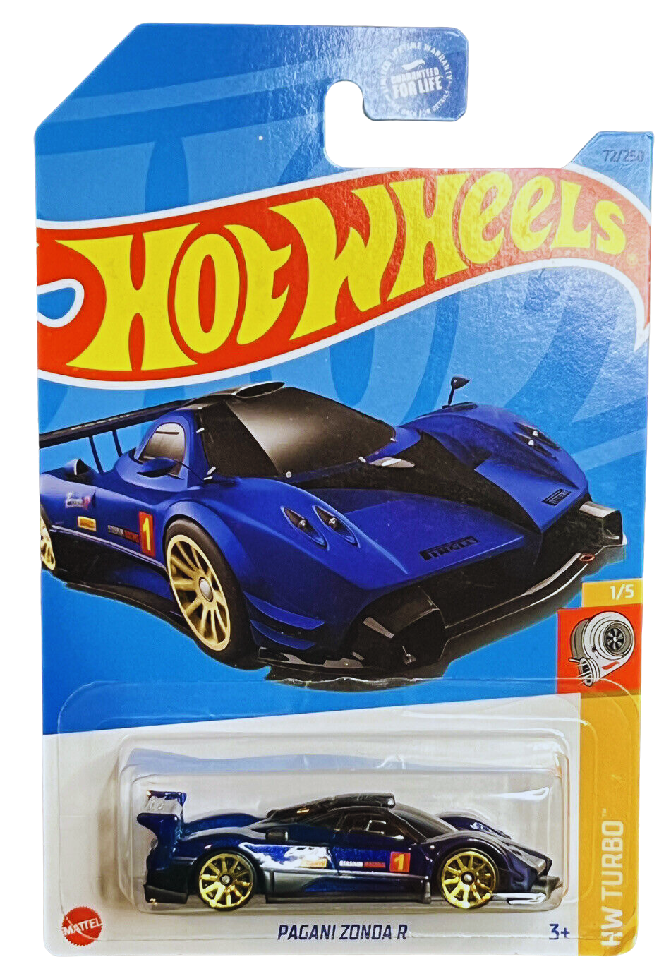 Hot Wheels Pagani Zonda R 2023 72/250 Blue HW Turb Maple and Mangoes