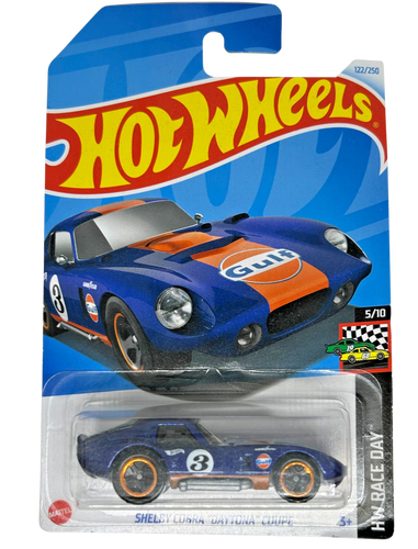 Hot Wheels Shelby Cobra “Daytona” Coupe Gulf Racing Dark Blue #122/250 Maple and Mangoes