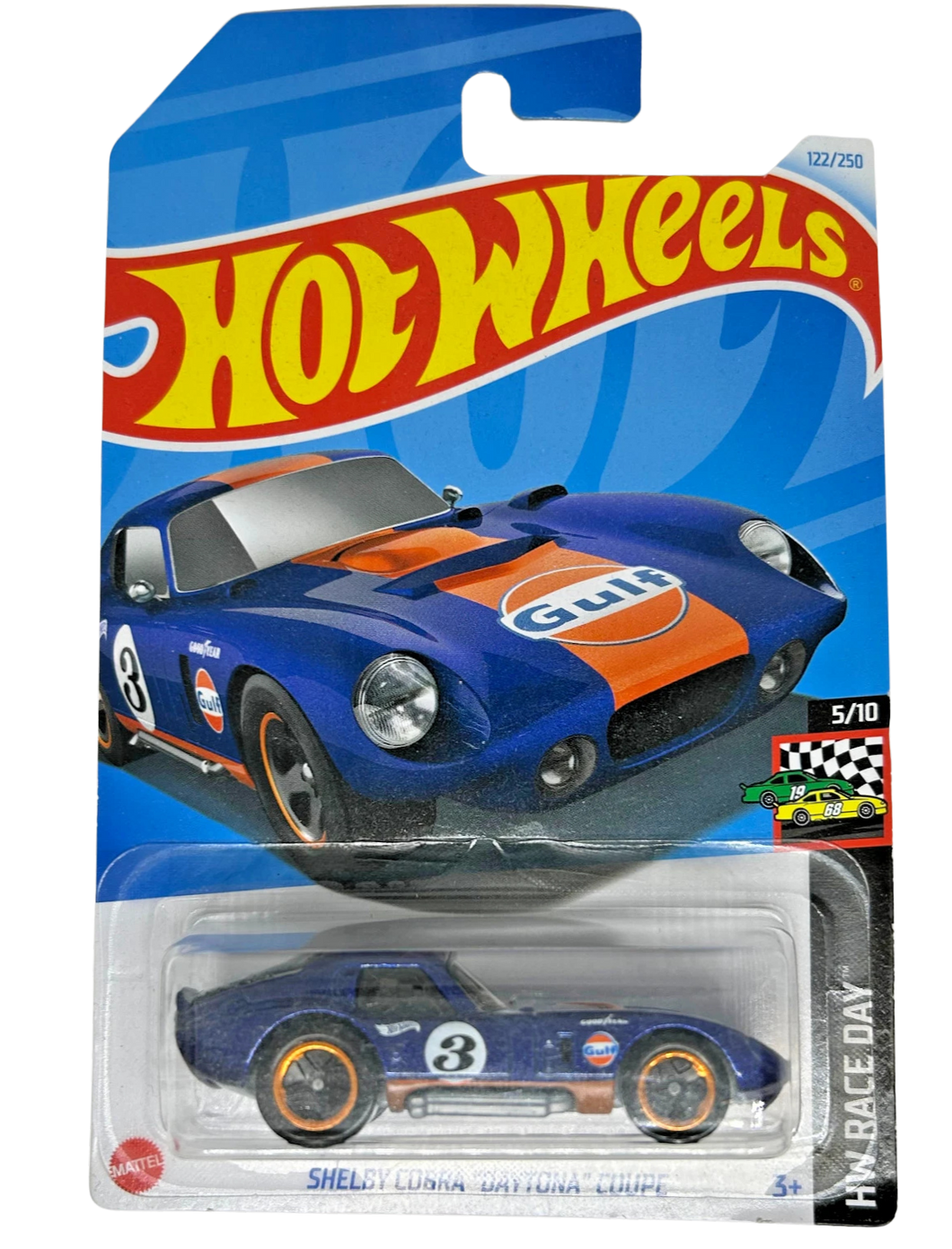 Hot Wheels Shelby Cobra “Daytona” Coupe Gulf Racing Dark Blue #122/250 Maple and Mangoes