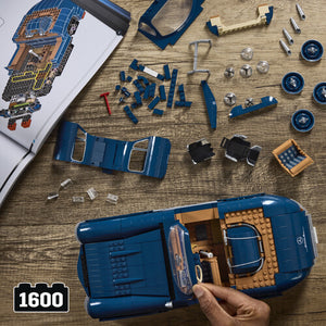 Mattel Brick Shop - Hot Wheels Premium Series Mercedes-Benz 300Sl, Includes 1 Collectible Diecast Car, 1600 Piece Collectible Building Toy Set Maple and Mangoes