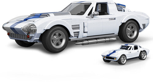 Mattel Brick Shop - Hot Wheels Elite Series Building Set: Corvette, Includes 1 Collectible Diecast Car, 918 Piece Collectible Building Toy Set Maple and Mangoes