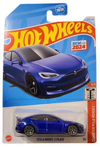 Hot Wheels - Tesla Model S Plaid Quarter Mile Heroes Maple and Mangoes