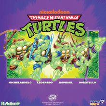 Load image into Gallery viewer, Teenage Mutant Ninja Turtles Mutagen Ooze Glow-in-the-Dark 3 3/4-Inch ReAction+ Figures 4-Pack
