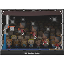 Load image into Gallery viewer, NBA Chicago Bulls Michael Jordan (1987 Dunk Contest) Funko Pop! Moment Deluxe with Case #209 Maple and Mangoes
