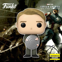 Load image into Gallery viewer, Captain America with Prototype Shield Pop! Vinyl Figure - Entertainment Earth Exclusive (Subtandard Grade Box)
