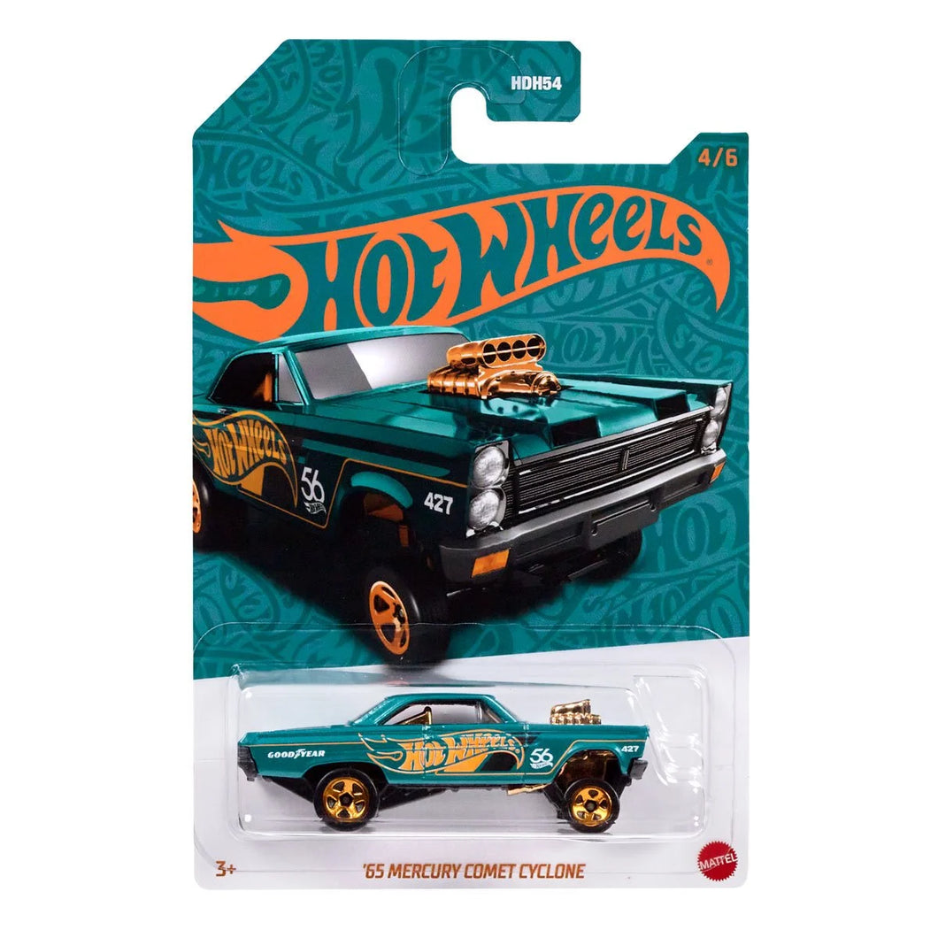 Hot Wheels 56th Anniversary Pearl and Chrome 2024 Mix 1 65 Mercury Comet Cyclone