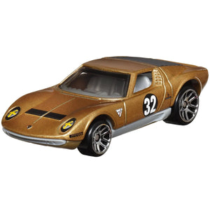Hot Wheels Vintage Racing 2024 Mix 1 Vehicle '71 Lamborghini Miura SV Maple and Mangoes