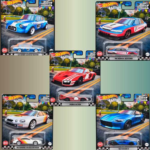 Hot Wheels Car Culture Boulevard  Mix 1 Complete Set of 5 Car #86-90  Maple and Mangoes