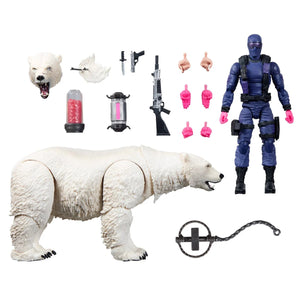G.I. Joe Classified Series Snake Eyes 6-Inch Action Figure with Polar Bear Maple and Mangoes