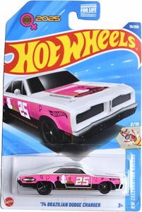 Hot Wheels '74 Brazilian Dodge Charger, HW Celebration Racers 3/10 [Pink/White] 76/250 Maple and Mangoes