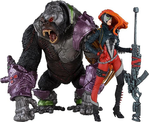 McFarlane Toys - Spawn - She-Spawn & Cygor Action Figure 2pk Gold Label Maple and Mangoes