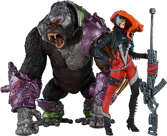 McFarlane Toys - Spawn - She-Spawn & Cygor Action Figure 2pk Gold Label Maple and Mangoes
