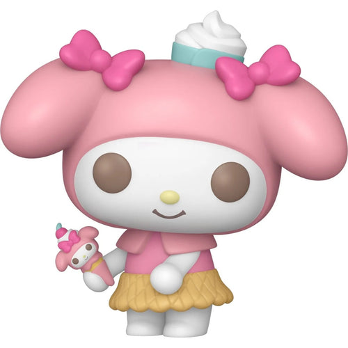 This Hello Kitty and Friends My Melody (Ice Cream) Funko Pop! Vinyl Figure #103 measures approximately 3 3/4-inches tall. Comes packaged in a window display box. For ages 3 and up.