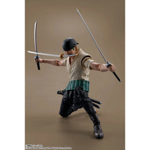 Load image into Gallery viewer, One Piece Netflix Series Roronoa Zoro S.H.Figuarts Action Figure Maple and Mangoes
