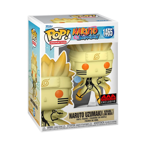 Naruto: Shippuden Naruto Uzumaki Kurama Link Mode Funko Pop! Vinyl Figure #1465 - AAA Anime Exclusive Maple and Mangoes