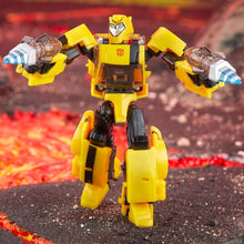 Load image into Gallery viewer, Transformers Generations Legacy United Deluxe Animated Universe Bumblebee Maple and Mangoes

