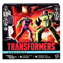 Load image into Gallery viewer, Transformers Studio Series 86 Transformers: The Movie Constructicon Long Haul &amp; Constructicon Hook Maple and Mangoes
