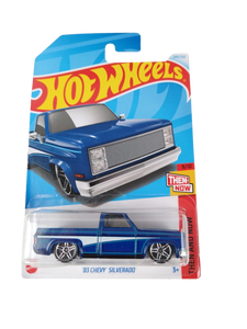 Hot Wheels '83 Chevy Silverado Blue #249/250 - 2024 Then and Now